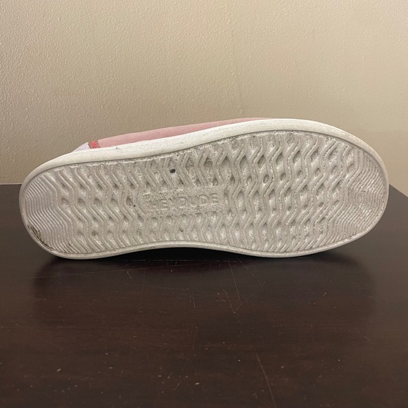 Hey Dude Wendy Rise Chambray Pink Platform Loafers Women Size 8 121945031 - Picture 7 of 8